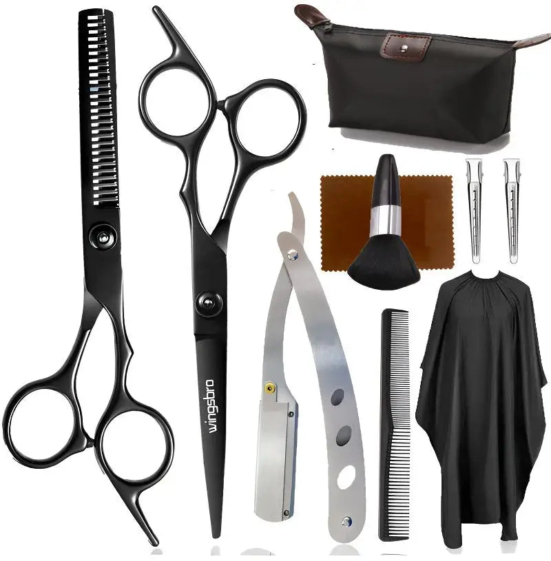 Professional Barber Scissors 6.0 inch Hairdressing Scissors Hair Cutting Thinning Shears Set