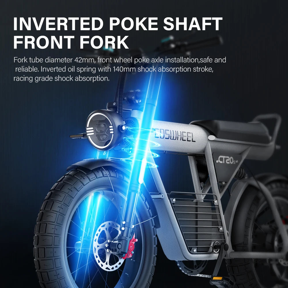 Coswheel Powerful Electric Bike Fat Tire Off-Road Ebike - Ky Ky Kiwi