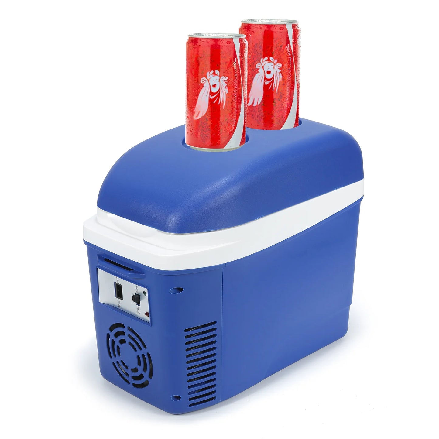 iceBlue Camping Portable Mini Fridge, 7L/9Can Home Car Dual-sue Refrigerator Cooler with DC 12V Cigarette Lighter Power Socket