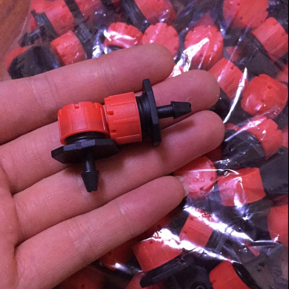 100-500X Irrigation Drippers Sprinklers Adjustable Water Dropper Head Sprinkler Flow Head Garden Watering Irrigation System