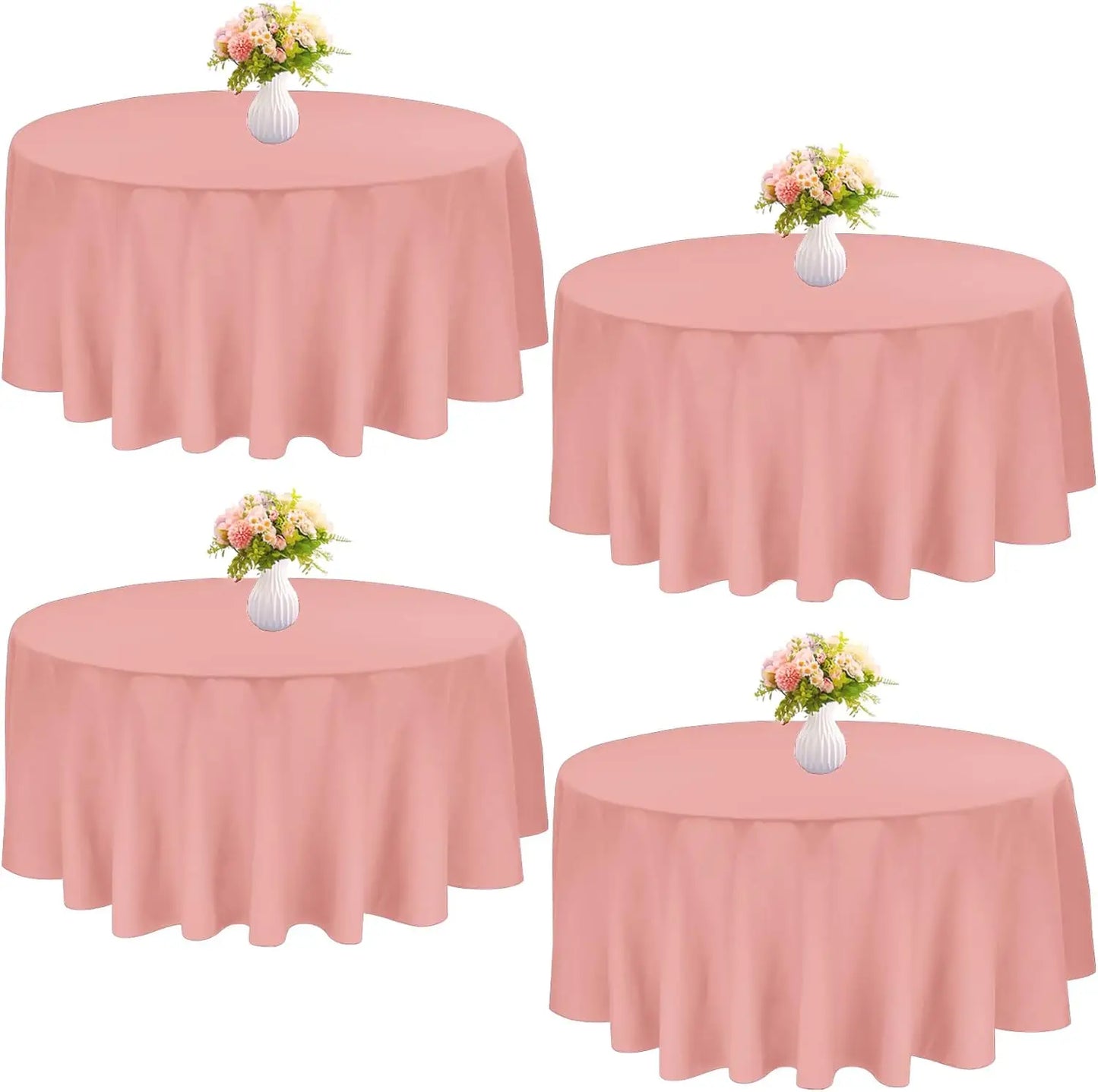 Round Polyester Tablecloths for Elegant Dining Experiences - Ky Ky Kiwi