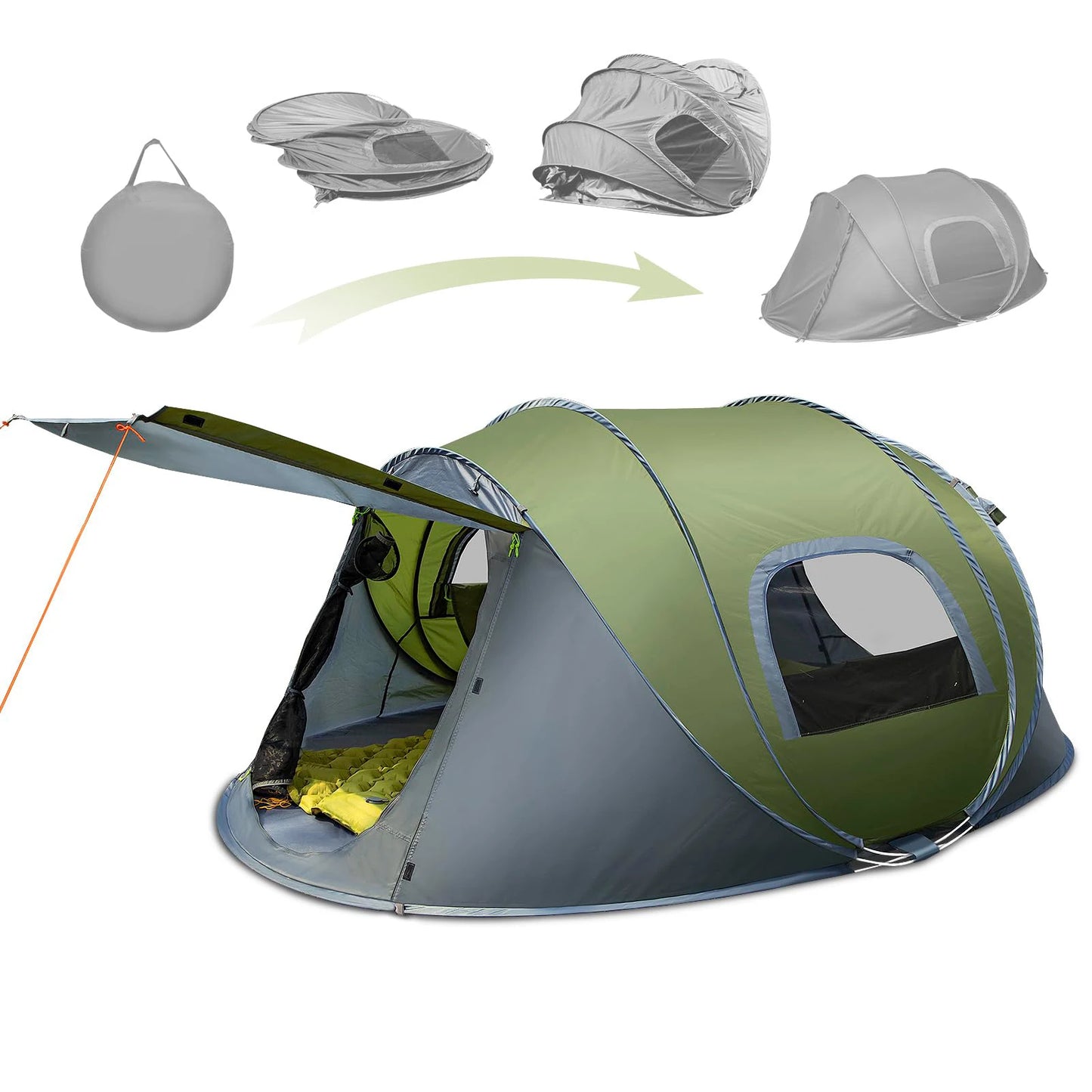 Automatic Pop Up Tent for Outdoor Camping and Hiking Fun - Ky Ky Kiwi
