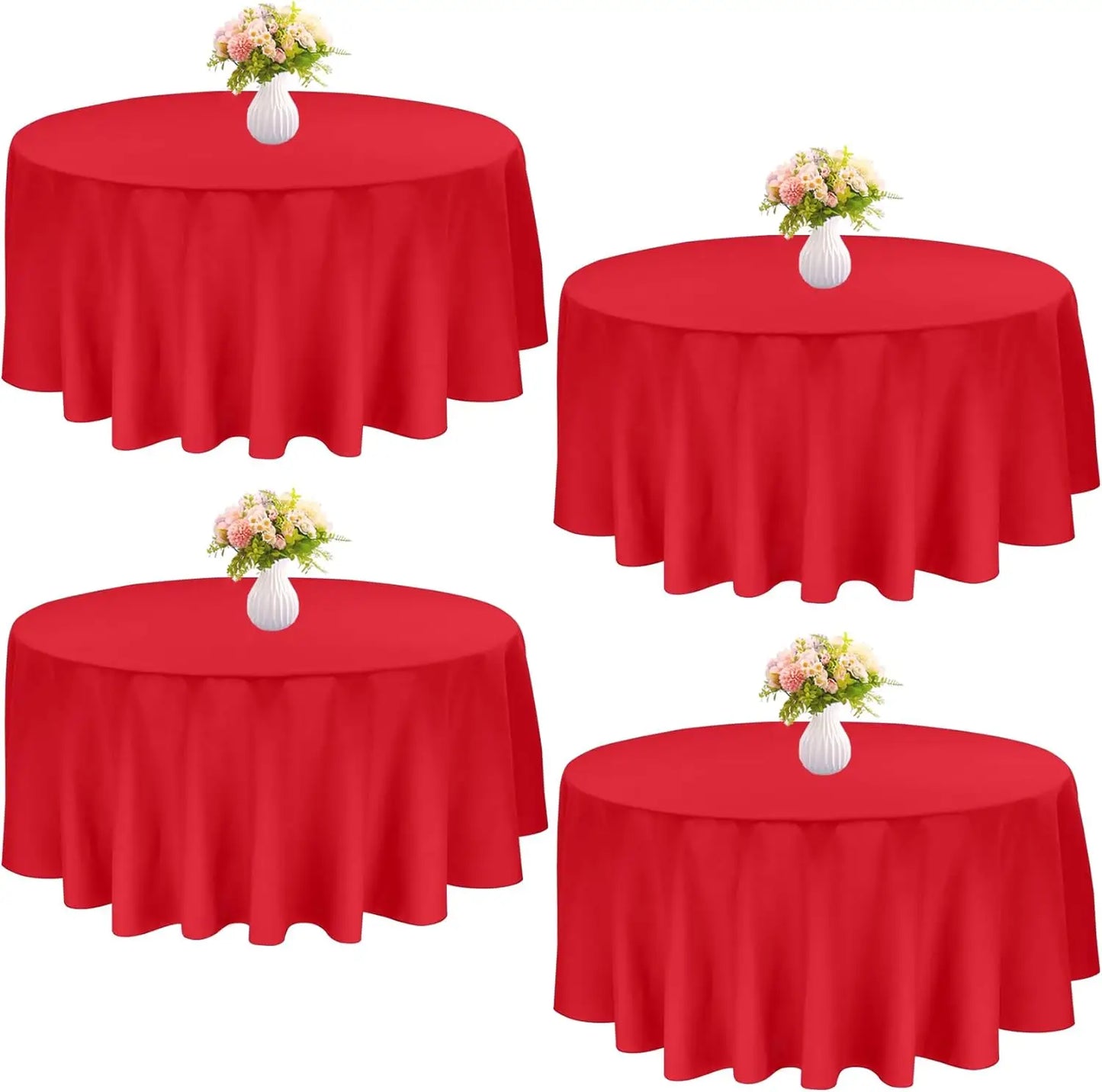 Round Polyester Tablecloths for Elegant Dining Experiences - Ky Ky Kiwi