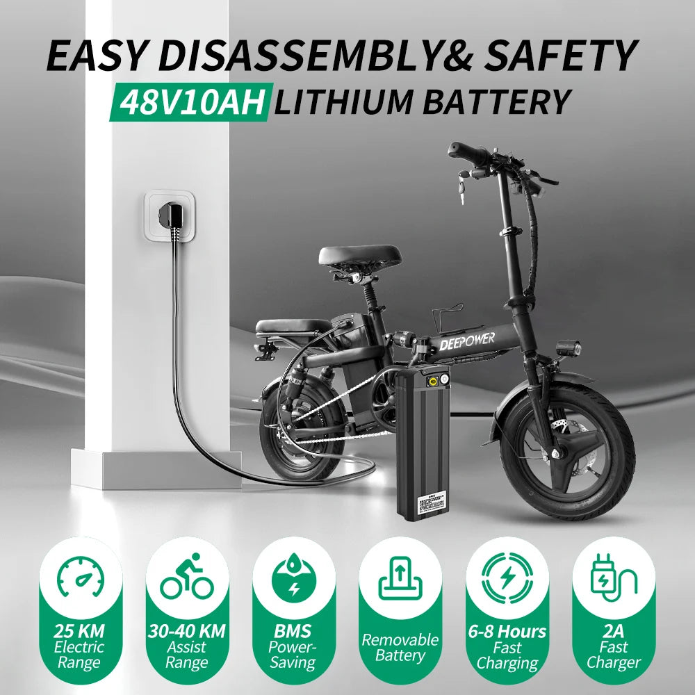 IDOTATA Foldable Electric Bike for Urban Commuting Adventures - Ky Ky Kiwi
