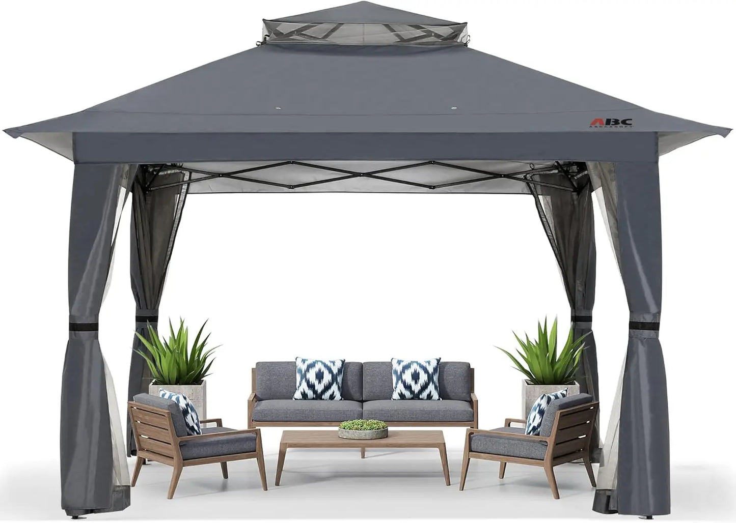 Instant Outdoor Gazebo Canopy Tent with Mosquito Netting - Ky Ky Kiwi