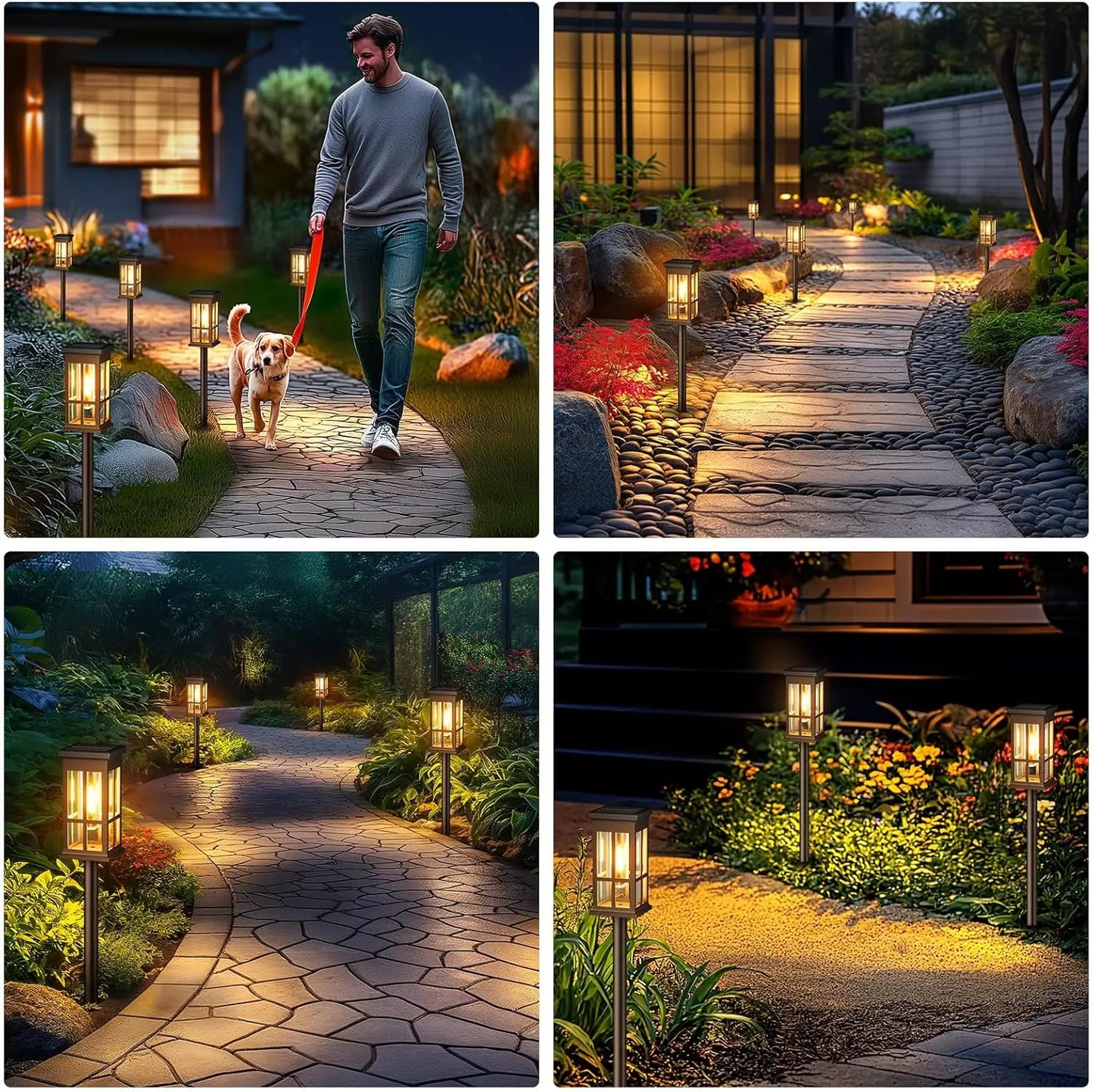 Bright Solar Pathway Lights for Outdoor Patio and Sidewalk - Ky Ky Kiwi