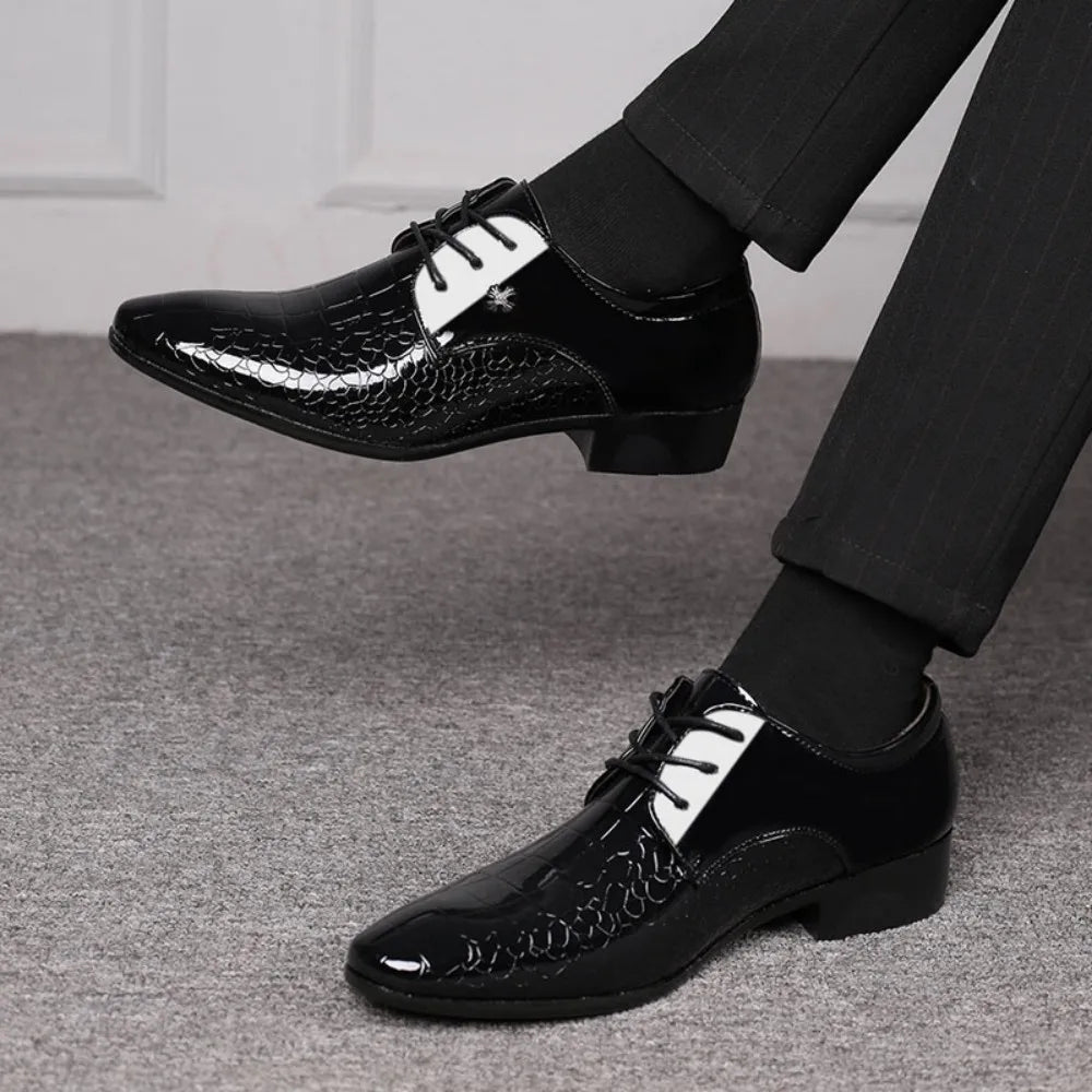 Men's Classic Oxford Lace Up Dress Shoes for Any Occasion - Ky Ky Kiwi