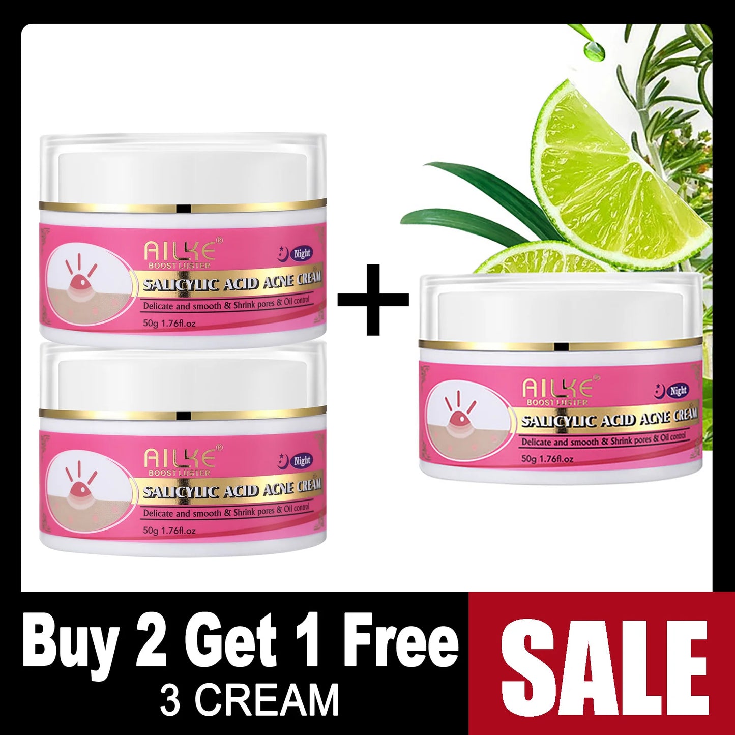 AILKE Daily Rapid Clean Face Cream for Oil Control and Repair - Ky Ky Kiwi