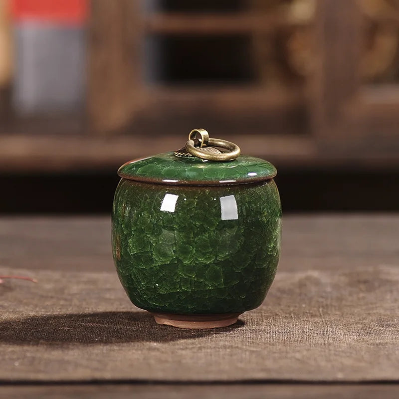 Tea Coffee Sugar Storage Jar China Crafts Decoration Mini Ceramic Jar Kitchen Storage Bottles & Jars Containers Home Decor New