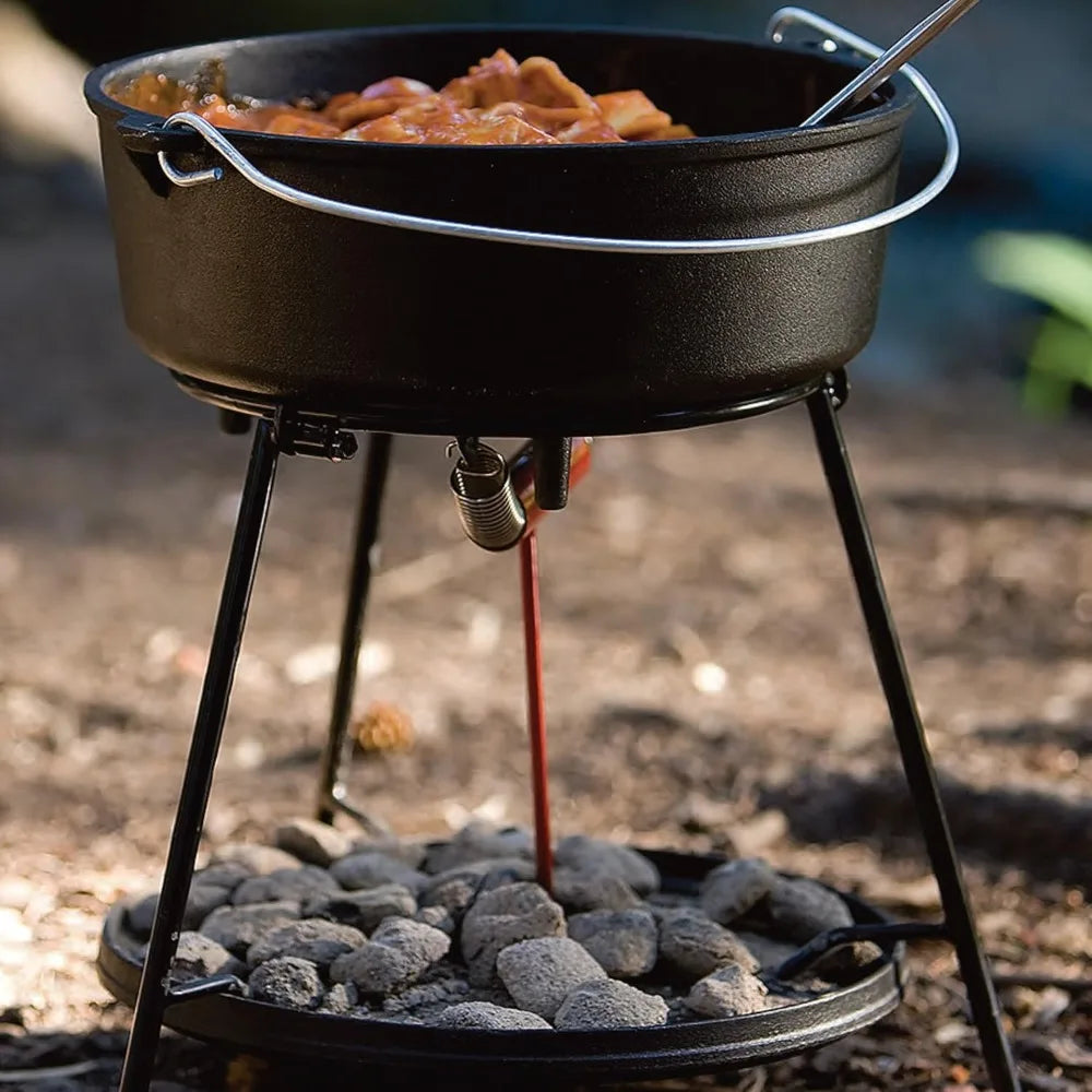 Outdoor Cooking Set - Dutch Oven Tools Set Charcoal Holder & Cast Iron Grill Accessories Camping Grill Set Outdoor Cooking