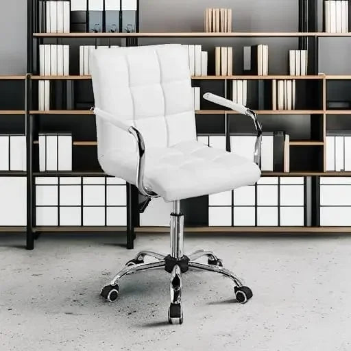 Modern Adjustable Office Chair with Wheels and Armrests - Ky Ky Kiwi