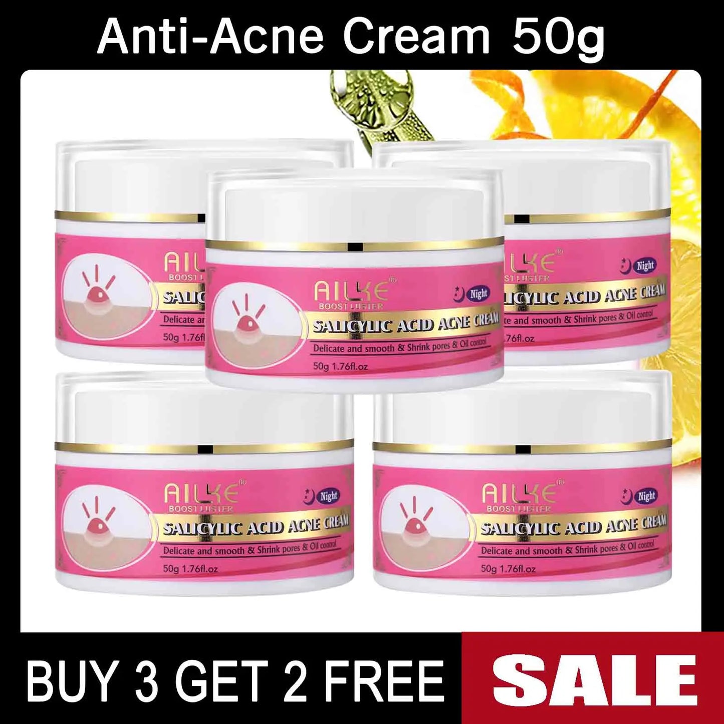 AILKE Daily Rapid Clean Face Cream for Oil Control and Repair - Ky Ky Kiwi