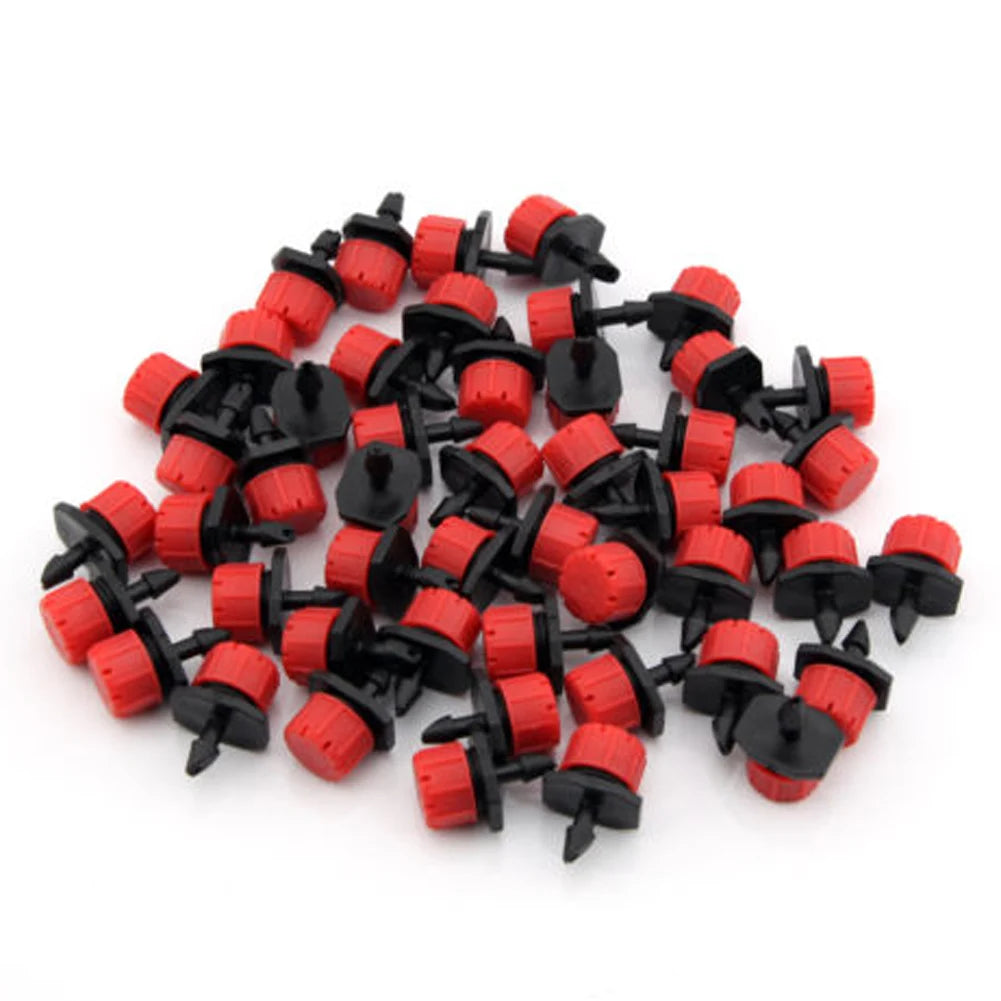 100-500X Irrigation Drippers Sprinklers Adjustable Water Dropper Head Sprinkler Flow Head Garden Watering Irrigation System