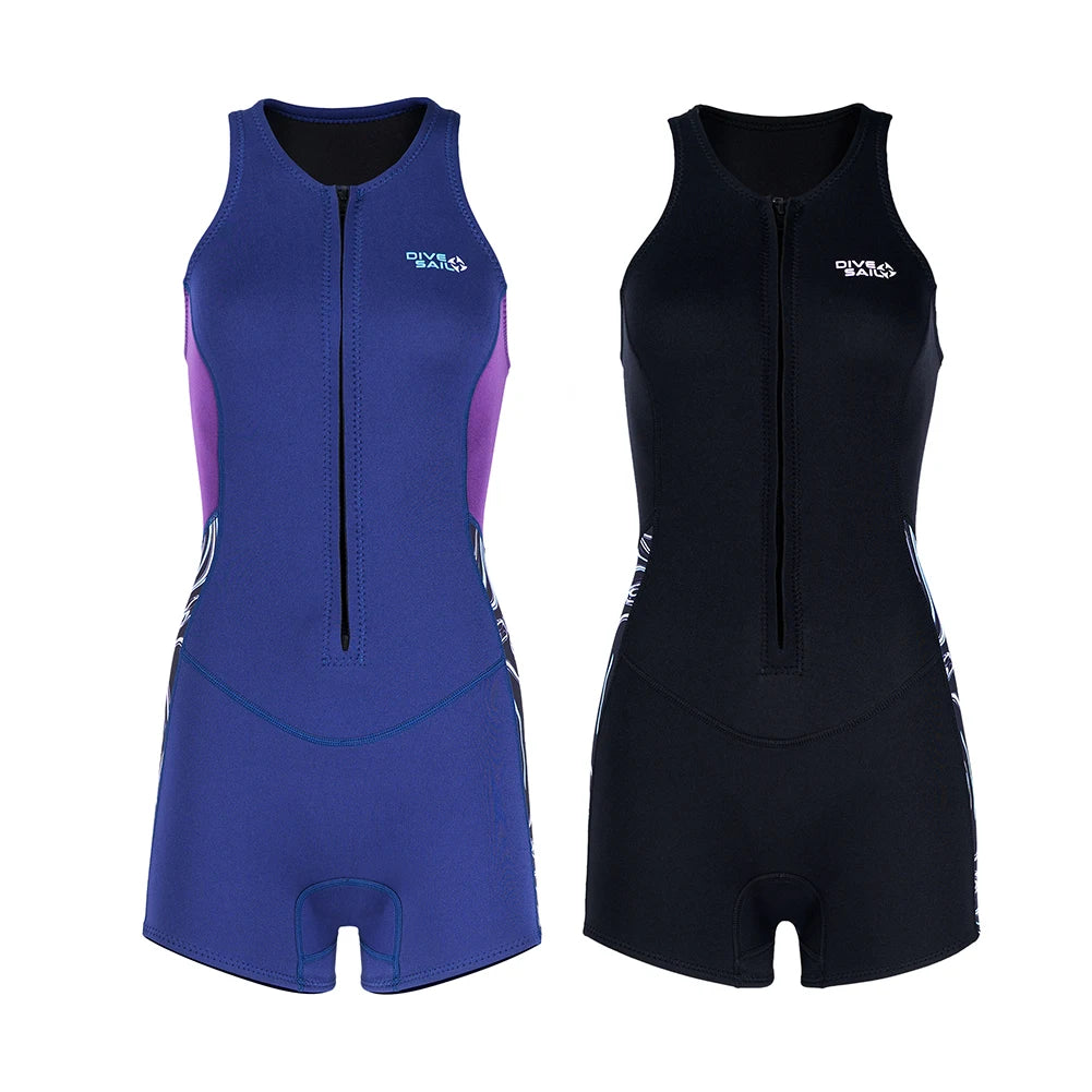 Neoprene Women's Sleeveless Wetsuit for Water Sports and Activities - Ky Ky Kiwi