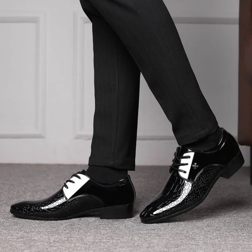 Men's Classic Oxford Lace Up Dress Shoes for Any Occasion - Ky Ky Kiwi