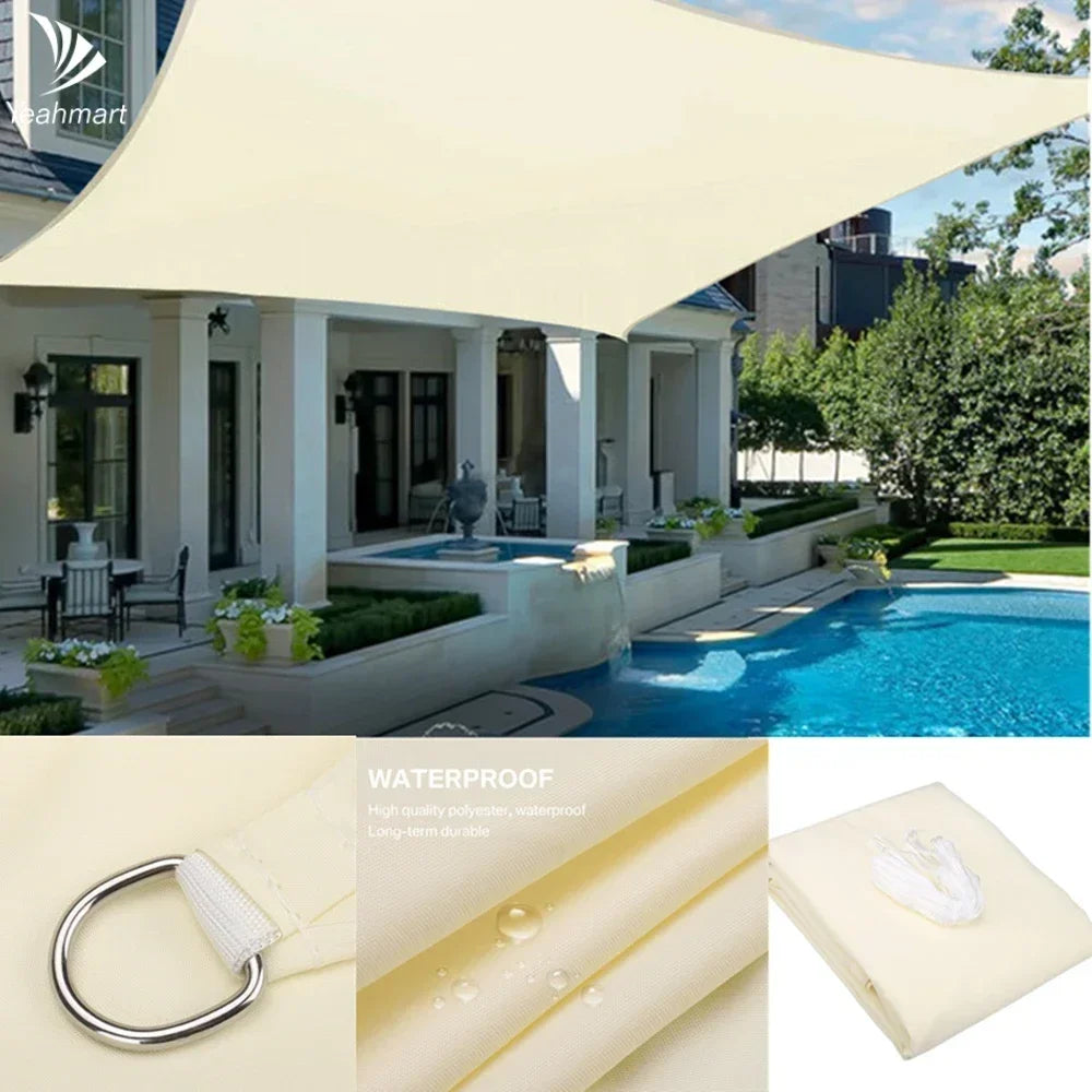 Waterproof Outdoor Sunshade Sail for Garden and Patio Protection - Ky Ky Kiwi