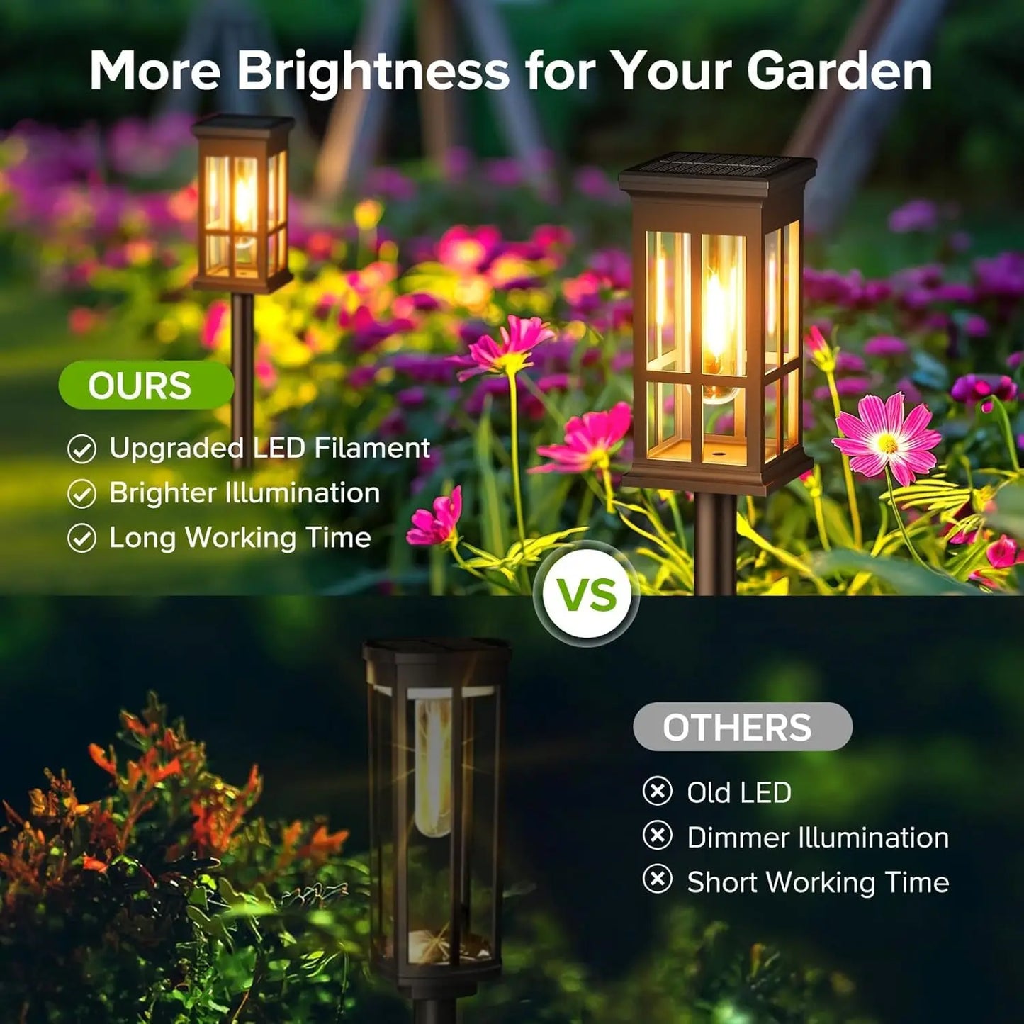 Bright Solar Pathway Lights for Outdoor Patio and Sidewalk - Ky Ky Kiwi