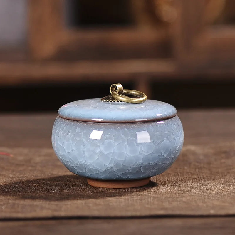Tea Coffee Sugar Storage Jar China Crafts Decoration Mini Ceramic Jar Kitchen Storage Bottles & Jars Containers Home Decor New