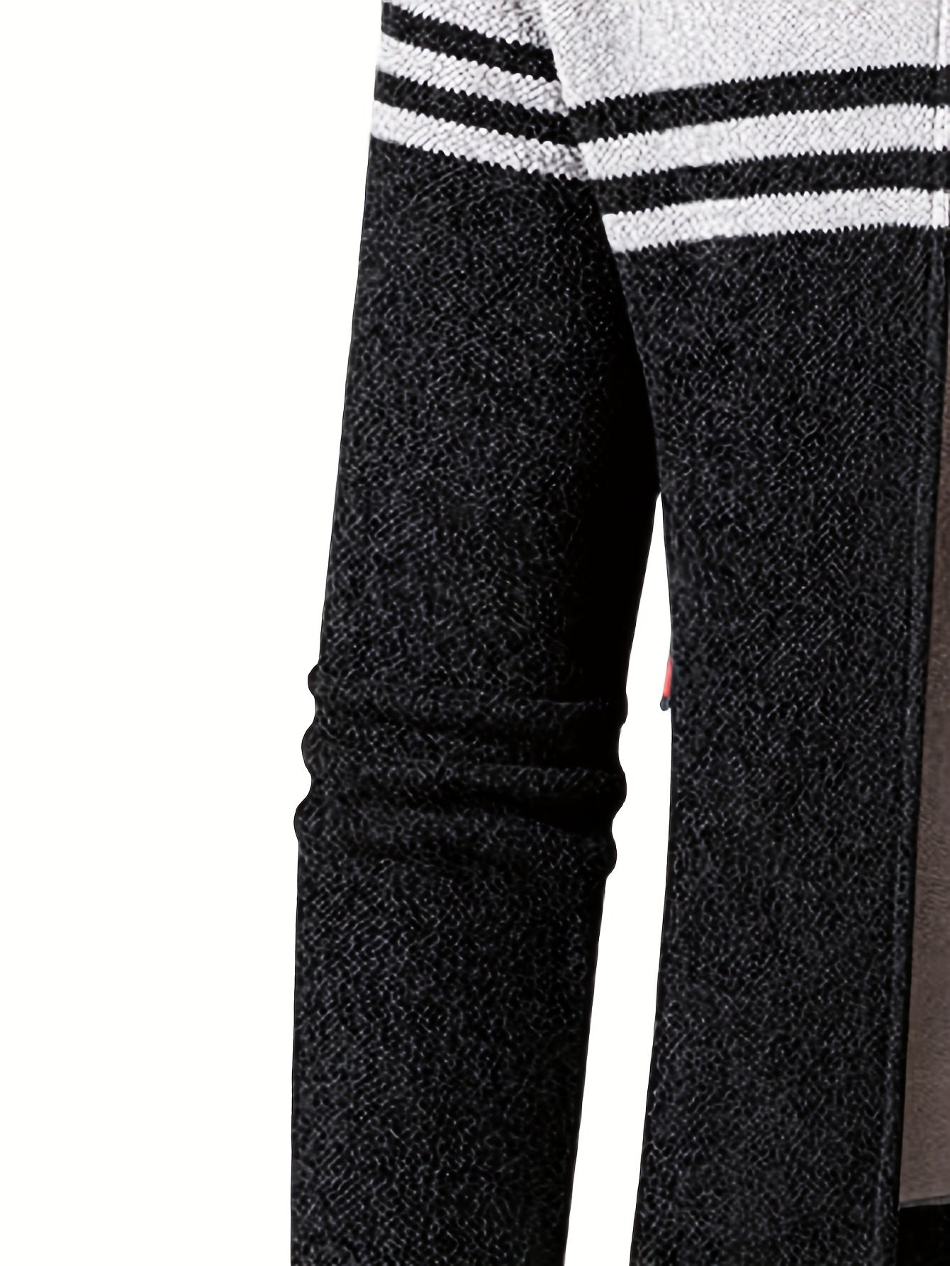 Mens Slim Fit Zip Up Cardigan Jacket Thick Warm Knit Coat With Full Zip Front For Office And Formal Wear