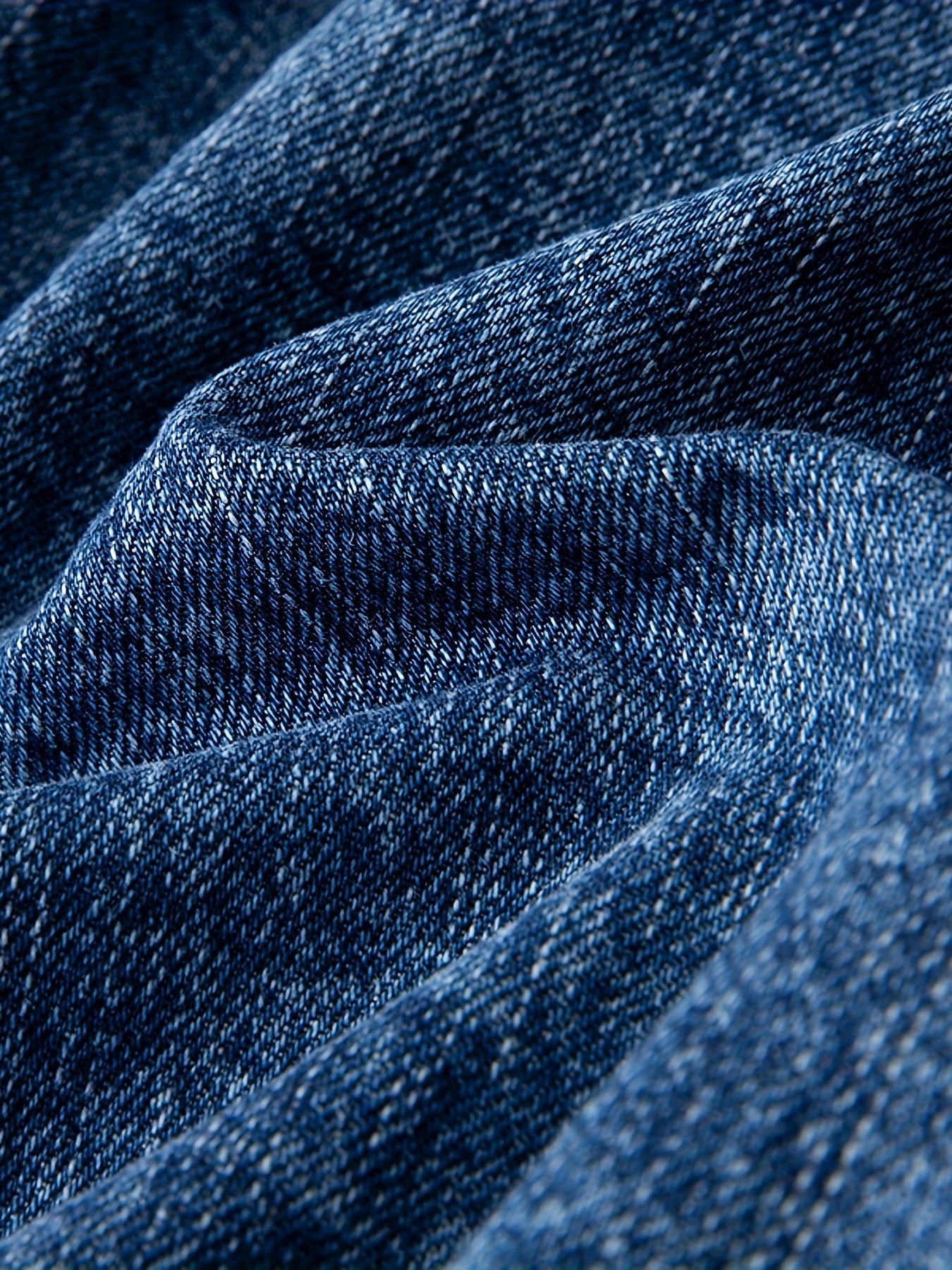 Men's Vintage Distressed Denim Jacket With Multi Pocket Design Deconstructed Collar And Single Breasted Button Front