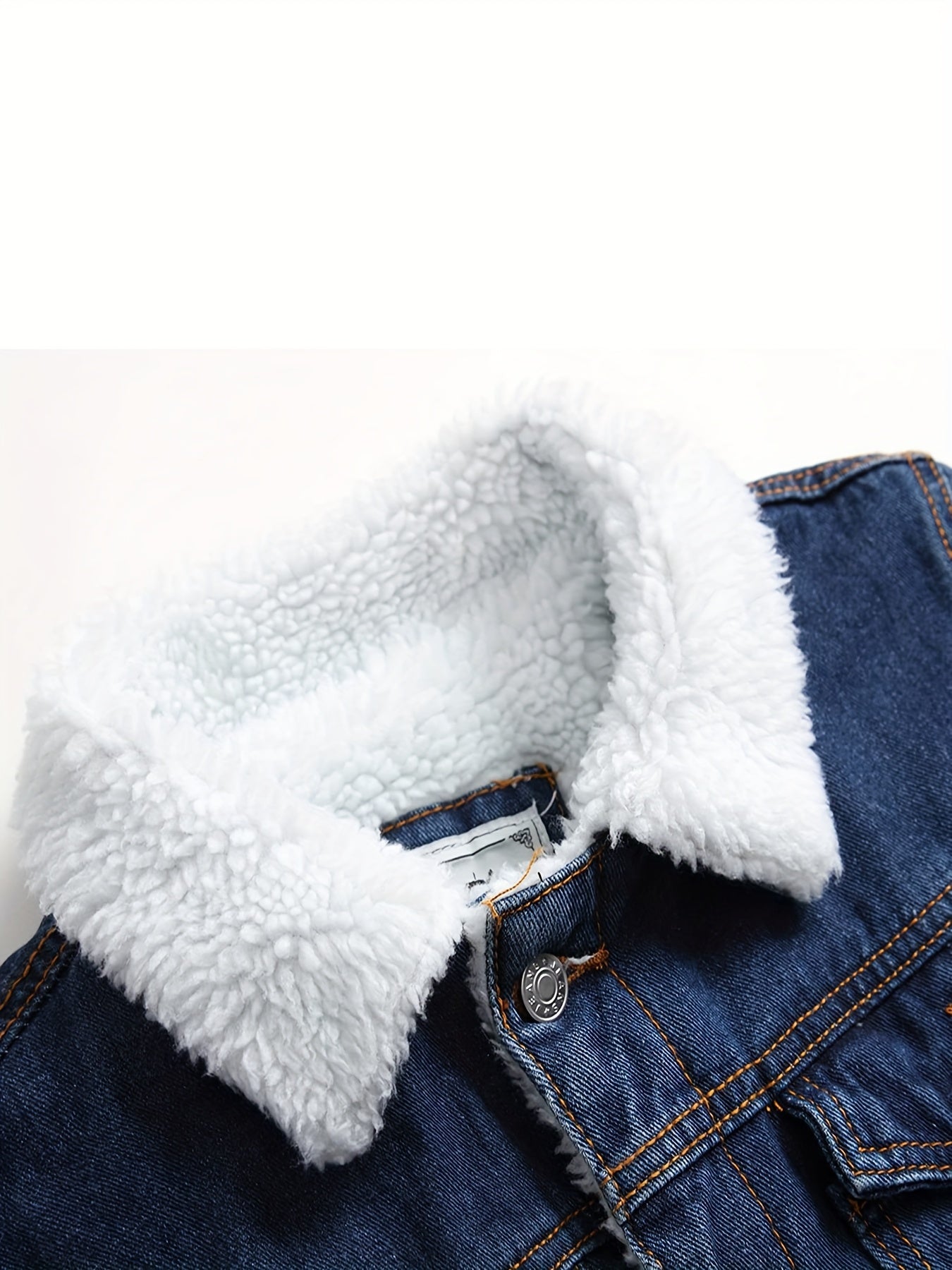 Mens Ultrawarm Insulated Fleece Lined Faux Denim Jacket Weatherproof Windbreaker