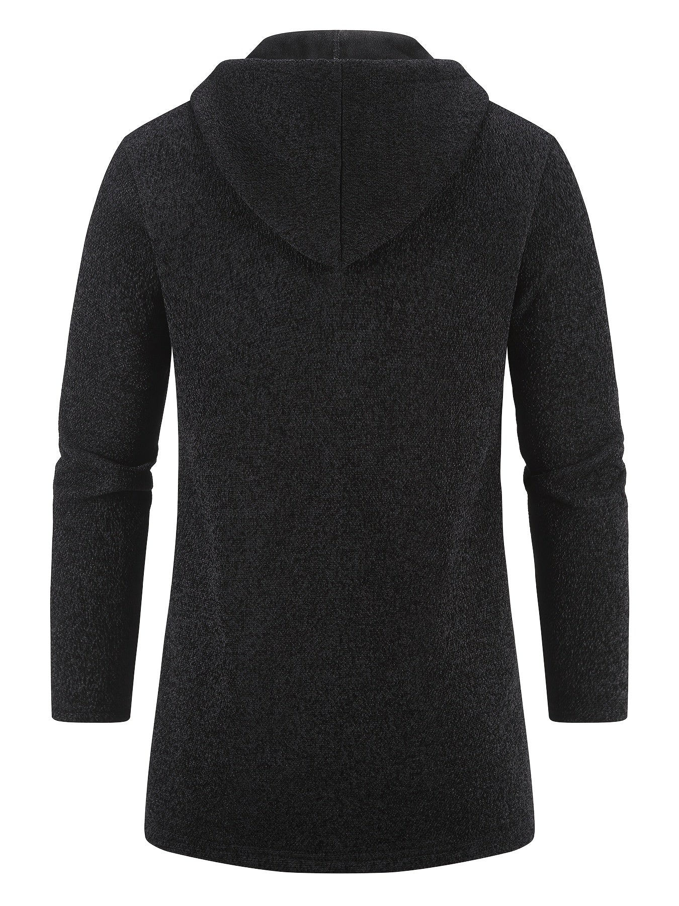 Men's Hooded Cardigan Jacket With Full Zip Windbreaker Pockets For Casual And Semi Formal Winter Outfits