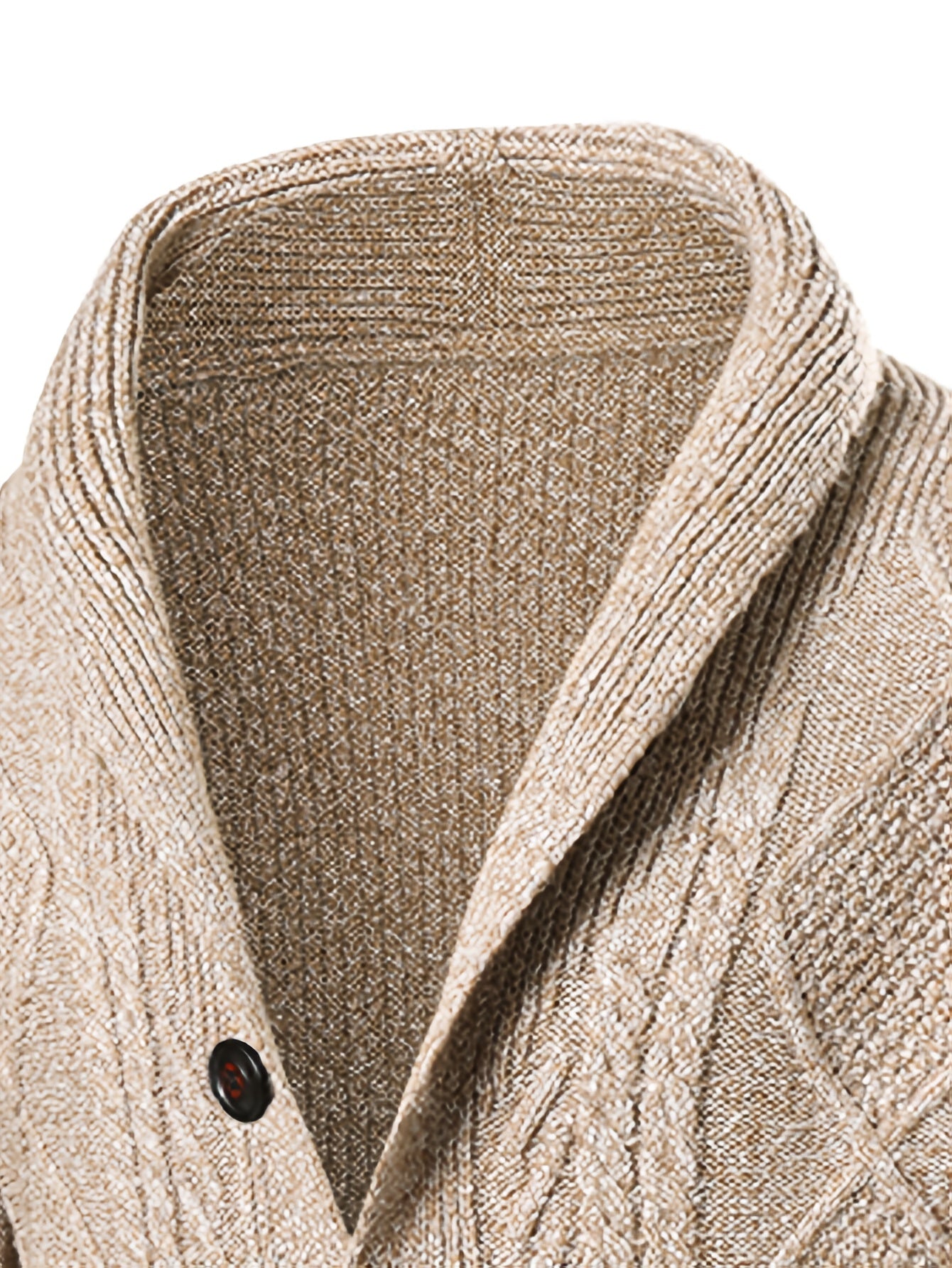 Men's Slim Knit Cardigan Sweater Jacket With PremiumWinterDurablePocketsWithSeamlessFinish VNeck