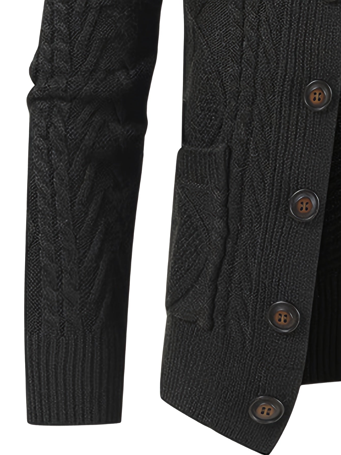 Men's Slim Knit Cardigan Sweater Jacket With PremiumWinterDurablePocketsWithSeamlessFinish VNeck