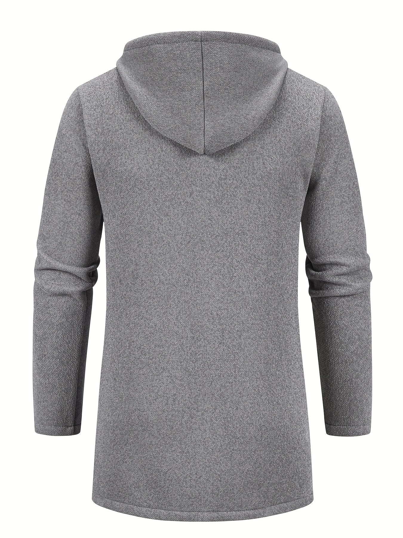 Men's Hooded Cardigan Jacket With Full Zip Windbreaker Pockets For Casual And Semi Formal Winter Outfits