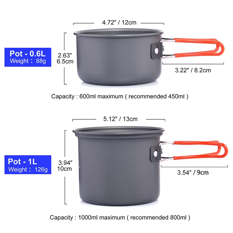 Widesea Portable Camping Cookware Set for Outdoor Adventures - Ky Ky Kiwi