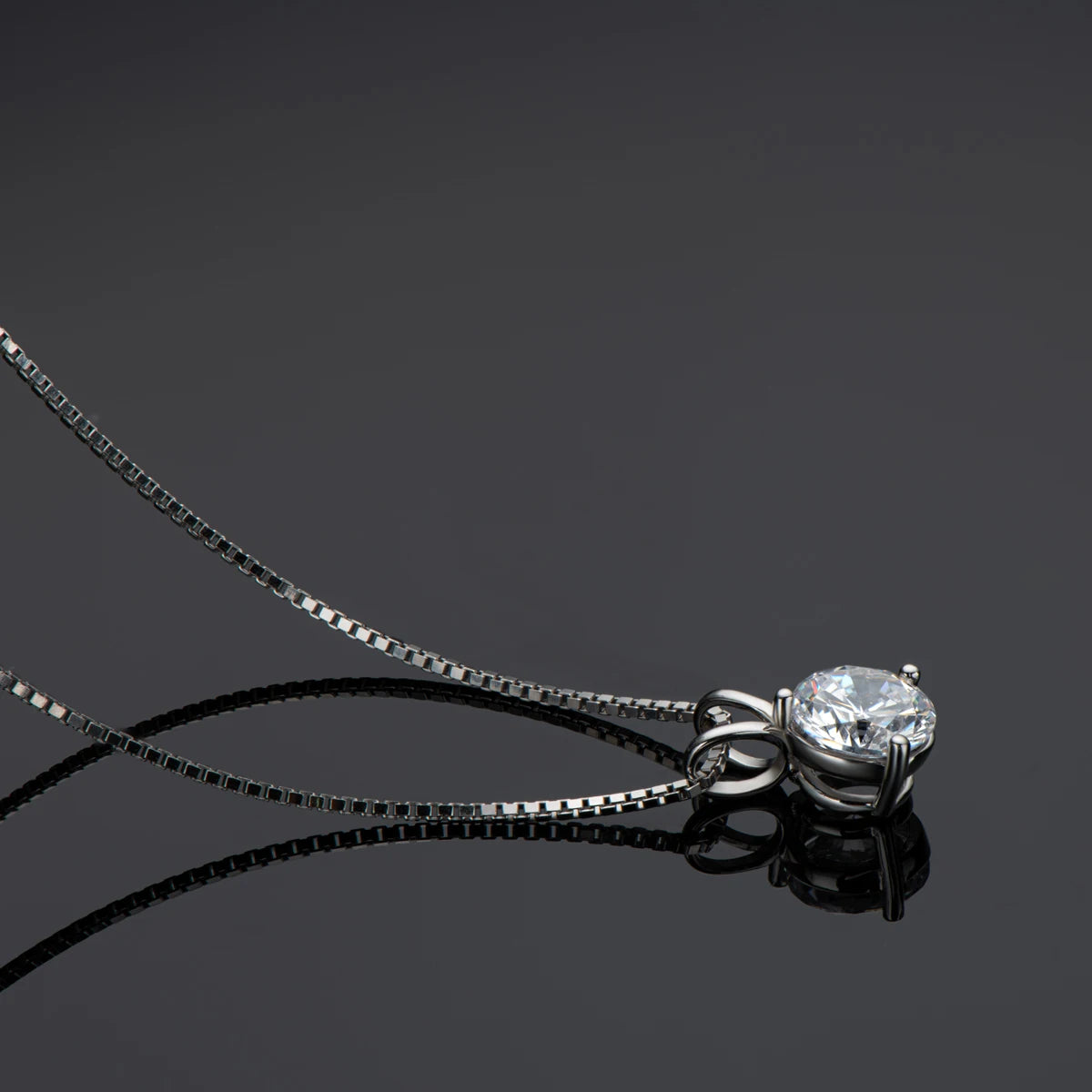 Moissanite Pendant Necklace in 925 Silver for Women Gift - Ky Ky Kiwi