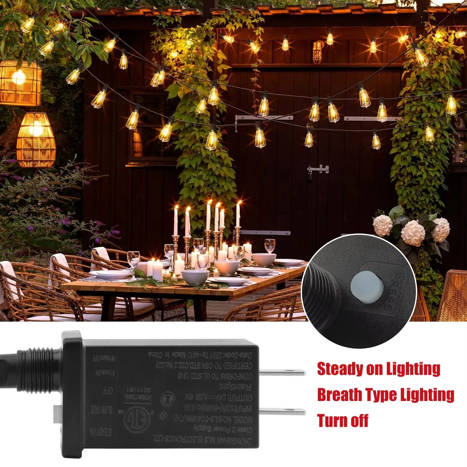 Outdoor LED Fairy String Lights for Garden and Party Decor - Ky Ky Kiwi