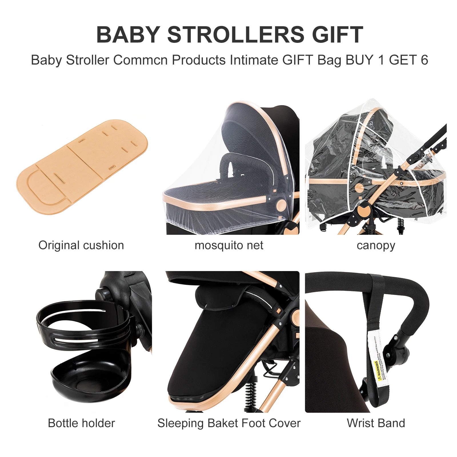 Lightweight Foldable 3 in 1 Newborn Baby Stroller with ISOFIX - Ky Ky Kiwi
