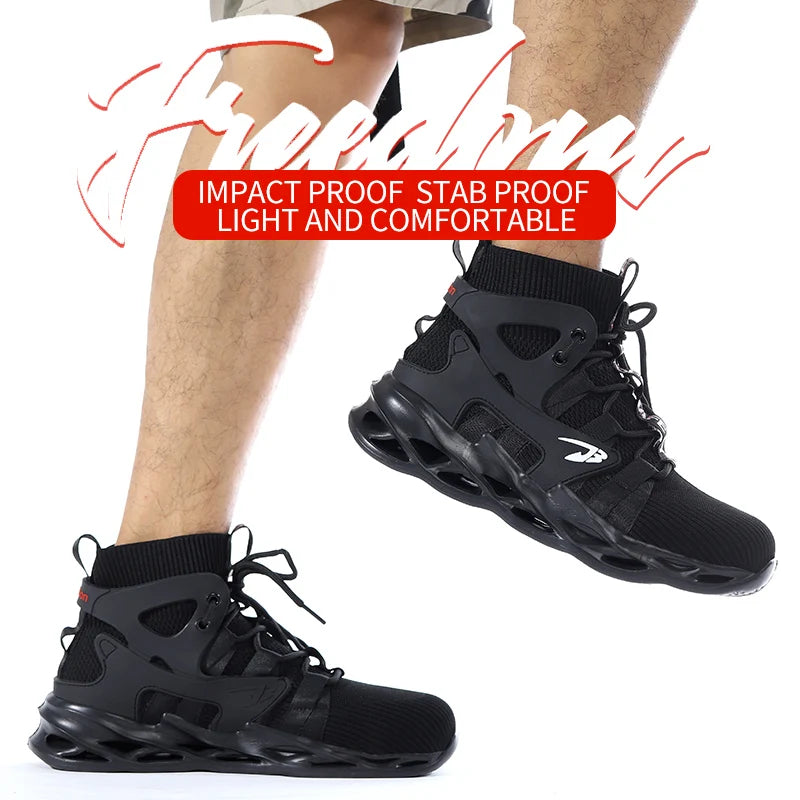 Fashionable Breathable Anti-Smash Safety Shoes for Men - Ky Ky Kiwi