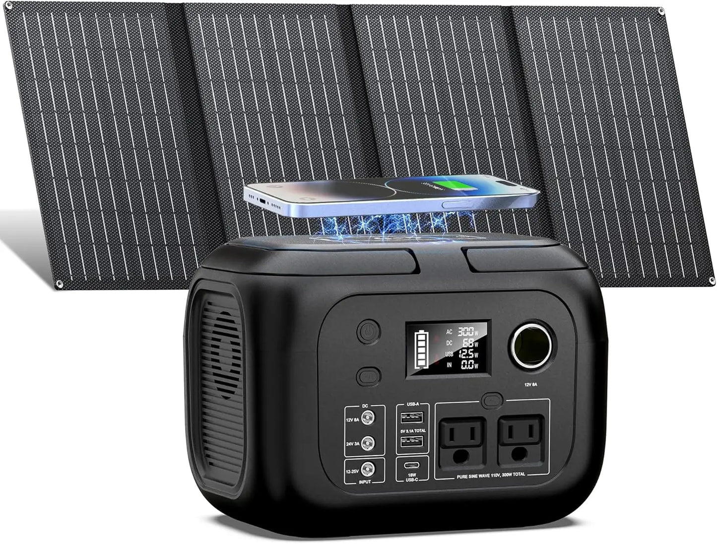 Portable Power Station with Solar Panels for Outdoor Adventures - Ky Ky Kiwi