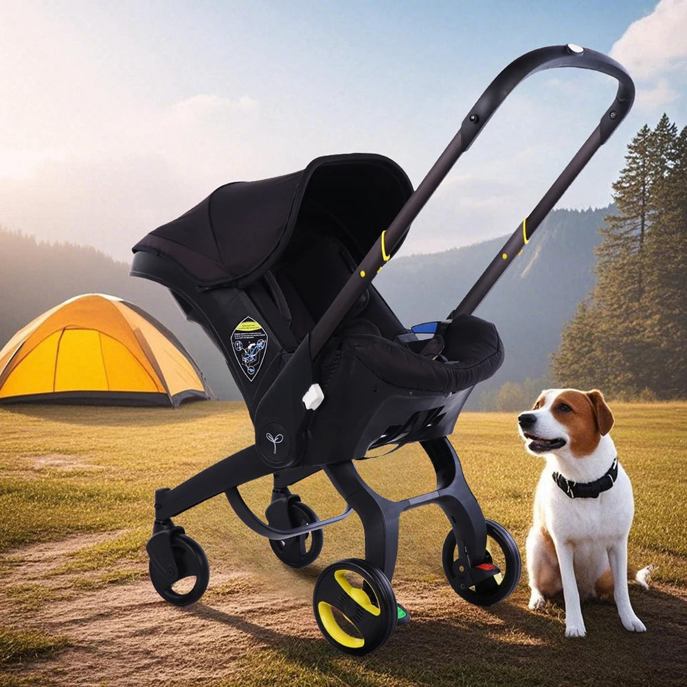 4-in-1 Baby Stroller Travel System With Compact Car Seat - Ky Ky Kiwi