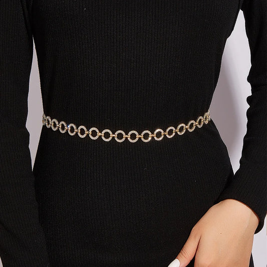 Luxury Vintage Women Waist Chain Belt for Elegant Dress Style - Ky Ky Kiwi