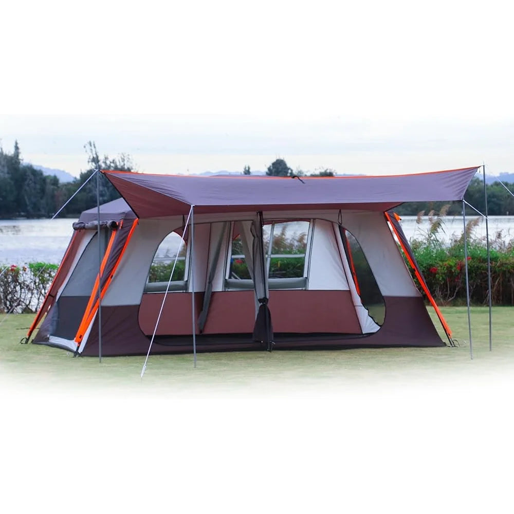 Family Camping Tent with Waterproof Design and Spacious Rooms - Ky Ky Kiwi