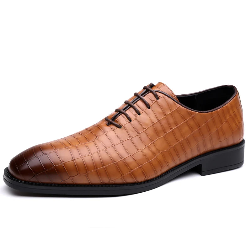 Luxury Men's Leather Brogue Oxford Shoes for Formal Occasions - Ky Ky Kiwi