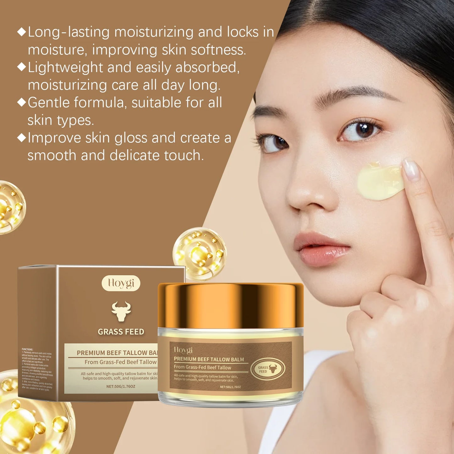 Bovine Fat Honey Moisturizing Cream for Nourished and Soft Skin - Ky Ky Kiwi