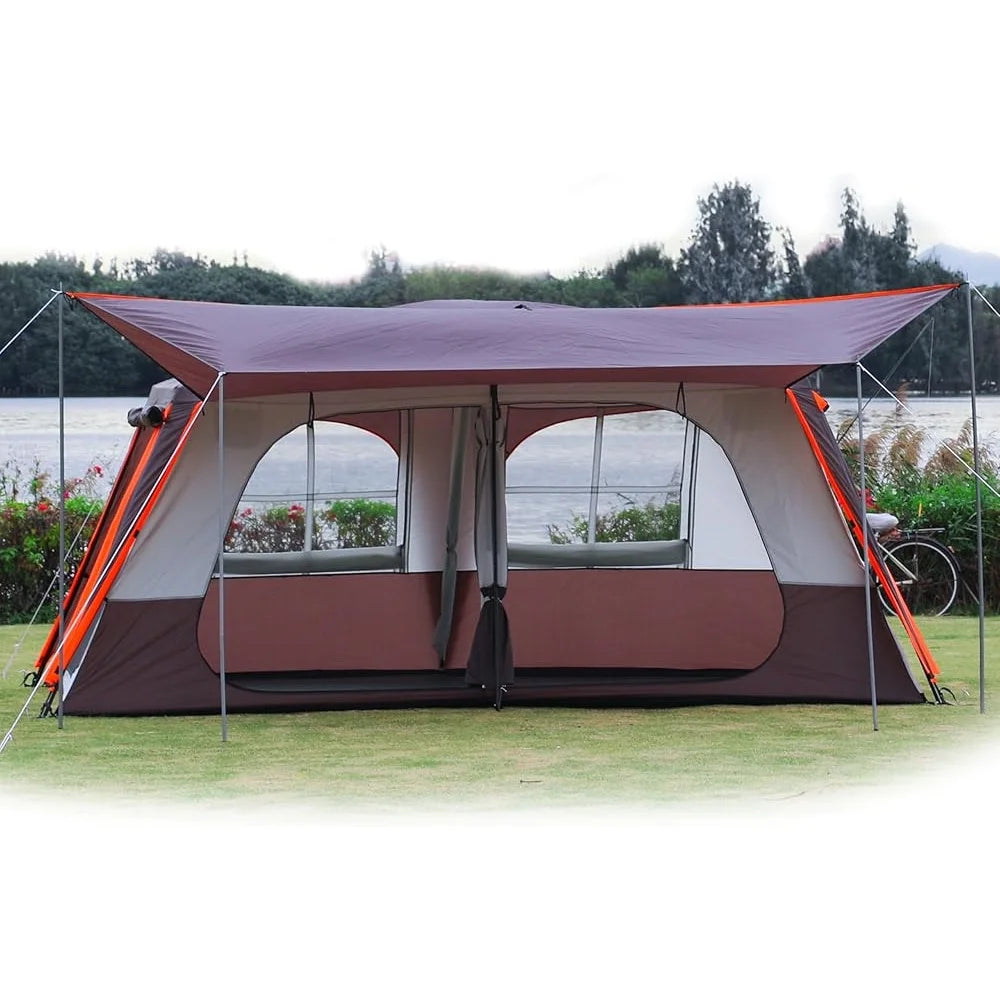 Family Camping Tent with Waterproof Design and Spacious Rooms - Ky Ky Kiwi