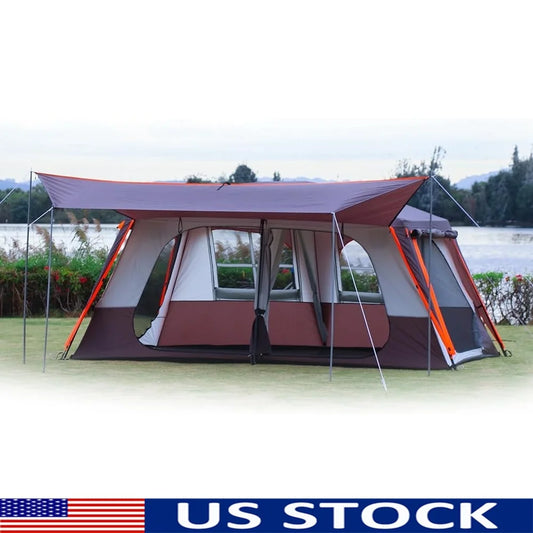 Family Camping Tent with Waterproof Design and Spacious Rooms - Ky Ky Kiwi
