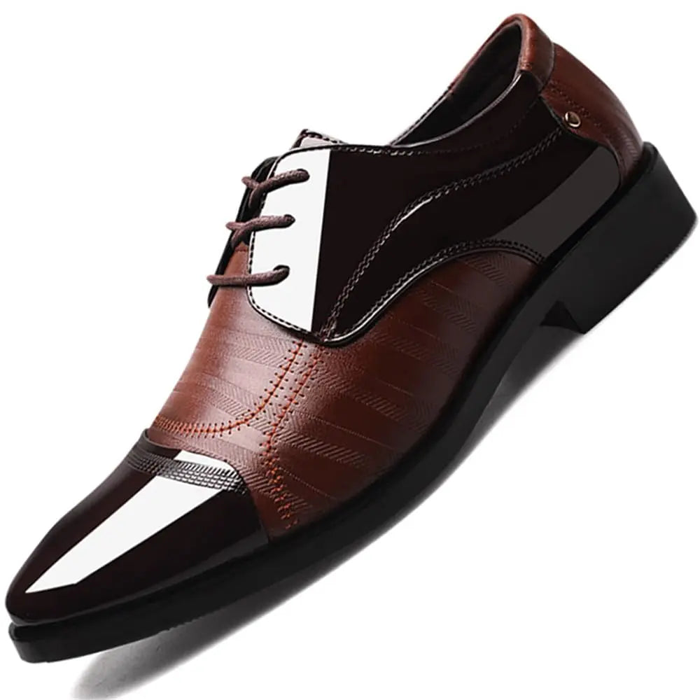Men's Classic Patent Leather Dress Shoes for Business and Formal Wear - Ky Ky Kiwi