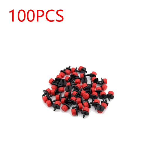 100-500X Irrigation Drippers Sprinklers Adjustable Water Dropper Head Sprinkler Flow Head Garden Watering Irrigation System