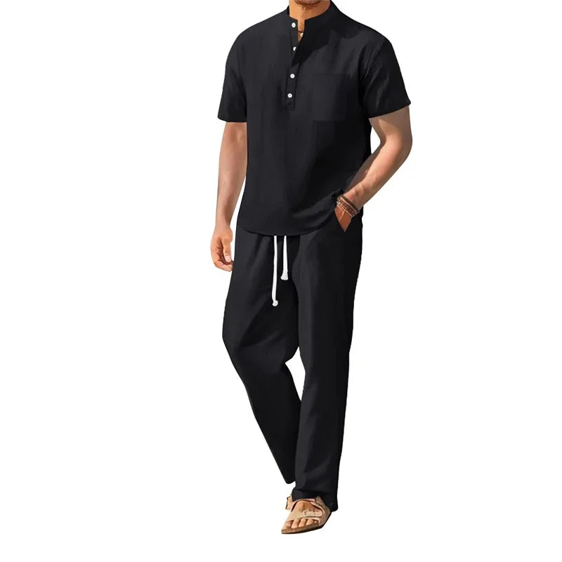 Men's Casual Two Piece Outfit for Stylish Spring and Summer - Ky Ky Kiwi