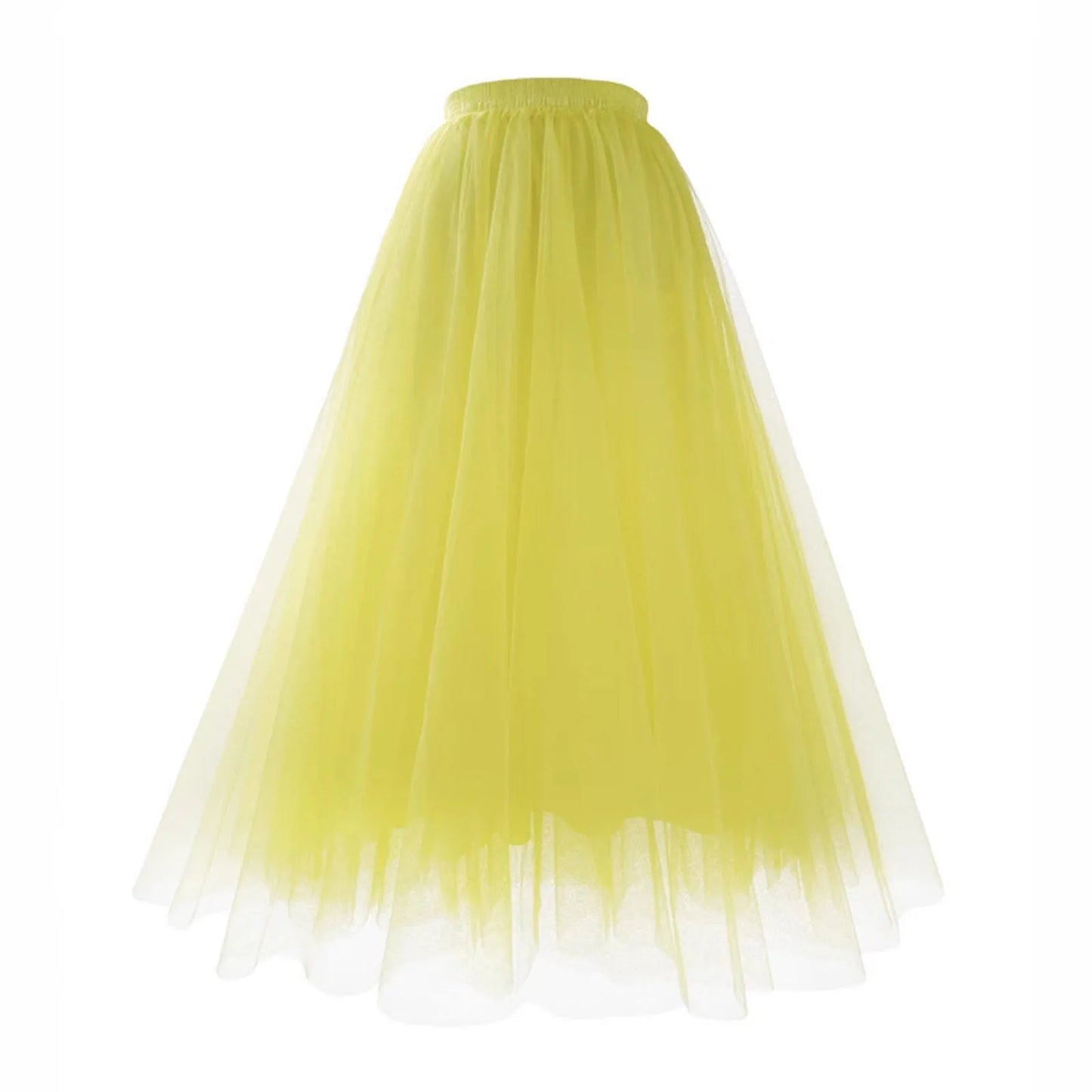Vintage High Waist Tulle Skirt for Women Elegant Pleated Design - Ky Ky Kiwi