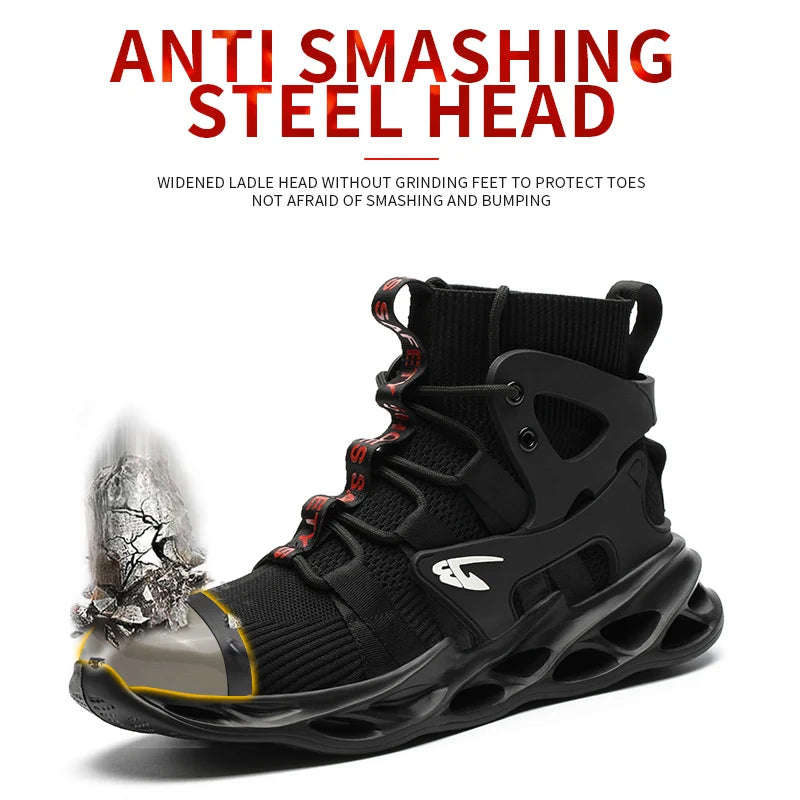 Fashionable Breathable Anti-Smash Safety Shoes for Men - Ky Ky Kiwi