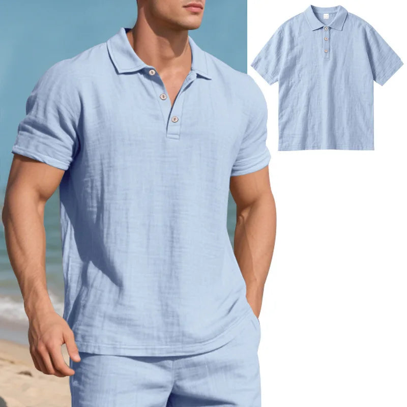 Men's Casual Linen Shirt for Stylish Summer Outfits - Ky Ky Kiwi