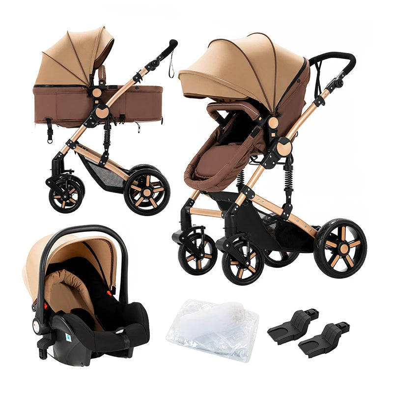 3 in 1 Lightweight Baby Stroller with Safety Seat System - Ky Ky Kiwi