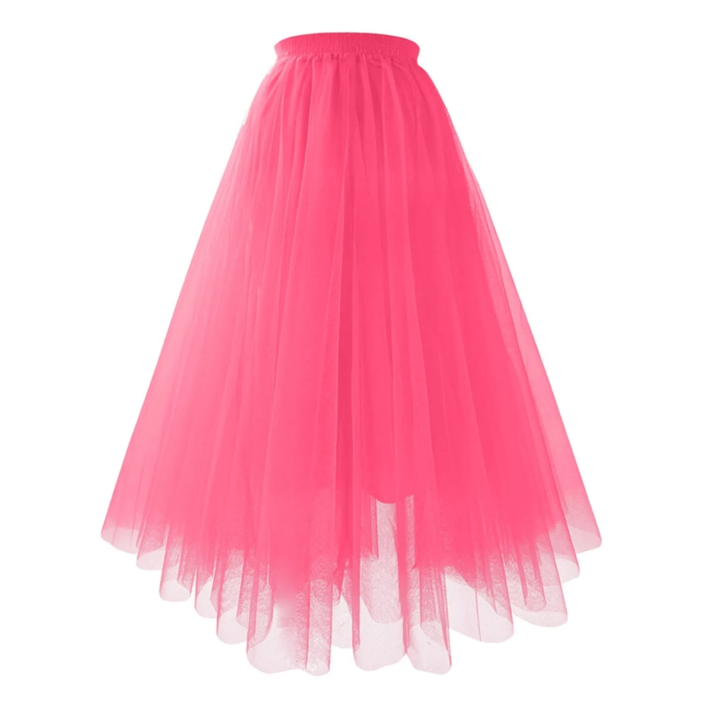 Vintage High Waist Tulle Skirt for Women Elegant Pleated Design - Ky Ky Kiwi